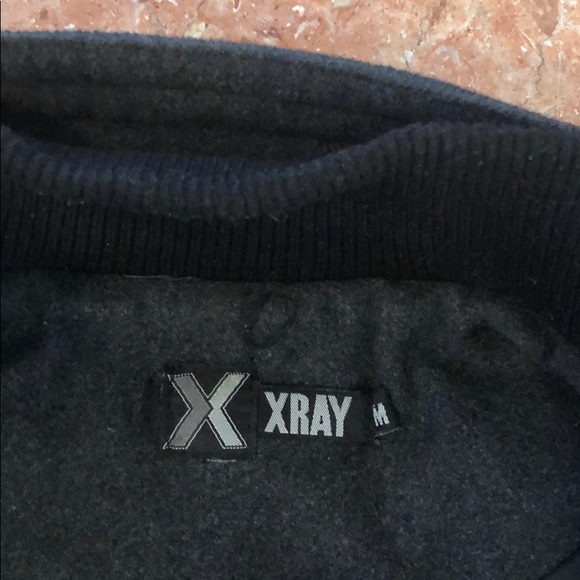 MENS XRAY GRAY with FAUX LEATHER TRIM VEST SIZE M - Picture 7 of 7